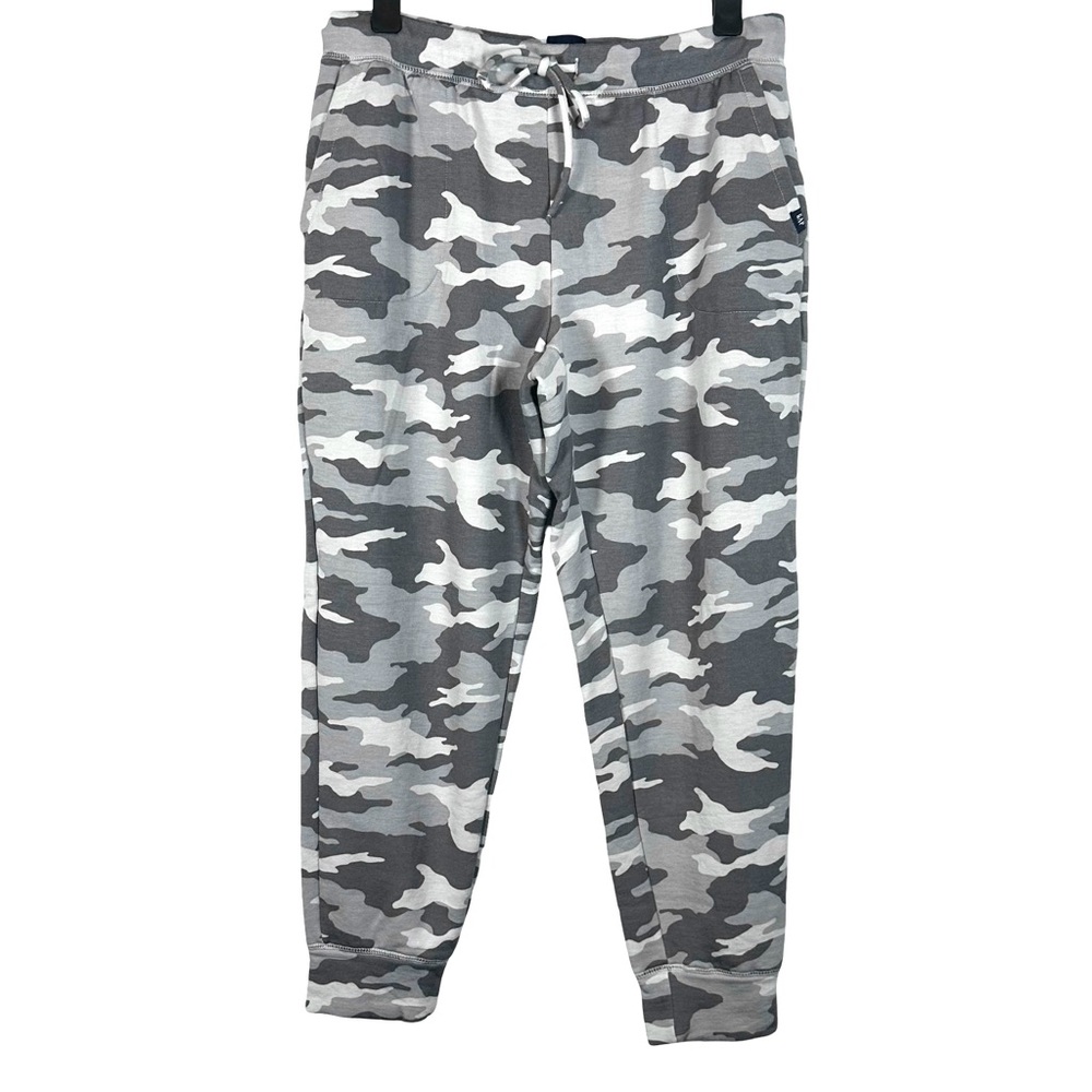 GAP Gray Camouflage Camo Drawstring Waist Joggers Lounge Pants Size Medium